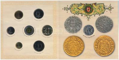 2008. 1Ft-100Ft (7xklf) "Reneszánsz emlékév" forgalmi sor szettben + Mátyás denár Ag fantá...