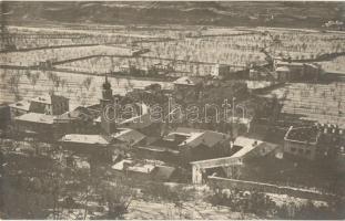 Rovereto, Lizzanella (Südtirol), General view, damaged buildings, WWI military, photo