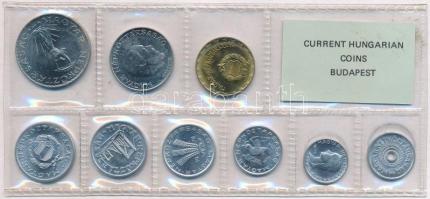 1978. 2f-10Ft (9xklf) érmés forgalmi sor fóliatokban T:1 Adamo FO11