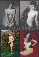 cca 1974 Esti csábítás, szolidan erotikus felvételek, 20 db vintage negatív, + 7 db vintage fotó és/...