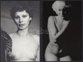 cca 1973 Esős vasárnap délután, szolidan erotikus felvételek, 8 db vintage negatív, + 8 db vintage f...