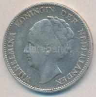 Hollandia 1929. 1G Ag I. Vilma T:2 Netherlands 1929. 1 Gulden Ag Wilhelmina I C:XF Krause KM#161.1