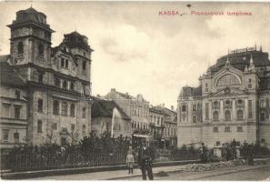 Kassa, Kosice; Premontreiek temploma, kerékpár / church, bicycle