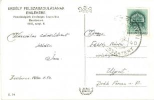 1940 Beszterce, Bistritz, Bistrita; bevonulás / entry of the Hungarian troops + "1940 Szászrége...