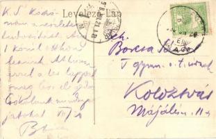 1908 Tusnádfürdő, Baile Tusnad; Vasútállomás, gőzmozdony. Kiadja Adler Alfréd / Bahnhof / railway st...