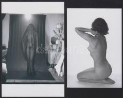 cca 1992 Cicás beállítások, szolidan erotikus felvételek, 3 db vintage negatív, + 5 db vintage fotó ...