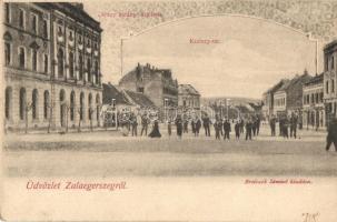 Zalaegerszeg, Kazinczy tér, Arany Bárány szálloda, Breisach Sámuel kiadása, Art Nouveau