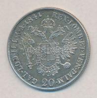 Ausztria 1841A 20kr Ag "V. Ferdinánd" T:2 
Austria 1841A 20 Kreuzer Ag "Ferdinand&qu...
