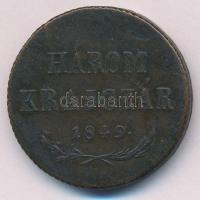 1849NB 3kr Cu T:2- lapkahiba, ph. 
Adamo B2