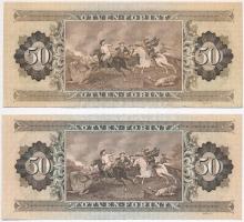 1969. 50Ft (2x) T:II,III szép papír