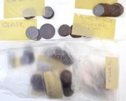 Kis doboznyi vegyes érme, bankjegy és jelvény tétel T:vegyes
