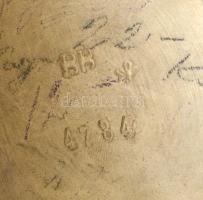 Jelzett (BB) táncoló nő, kézzel festett, sérült, kopott, m: 35 cm