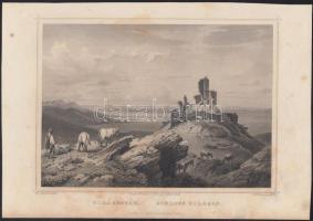 cca 1860 Ludwig Rohbock (1820-1883): 4 db acélmetszete: Világos, A radnai zárda, Világosvár, (Ludwig...