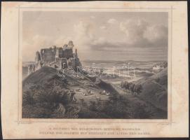 cca 1860 Ludwig Rohbock (1820-1883): 4 db acélmetszete: Világos, A radnai zárda, Világosvár, (Ludwig...