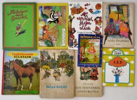 Vegyes mesekönyv és gyerekkönyv tétel, számos érdekes darabbal (Walt Disney, Mazsola és Tádé, Pöttyö...