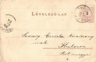 1898 Magyar menyecske, Rigler litho / Hungarian folklore, litho (EK)