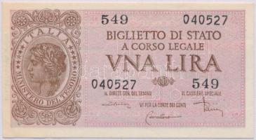 Olaszország 1944. 1L T:I- Italy 1944. 1 Lira C:AU