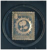 1979. Nemzetközi Gyermekév Ag bélyegérem eredeti ÁPV tokban (~3,41g/0.835/27x22mm) T:PP fo.,patina