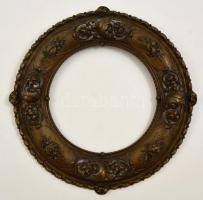 cca 1900 áttört kerek bronz keret, d:24,5 cm (43 cm)