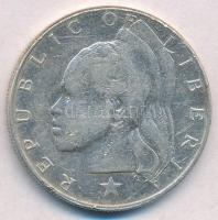 Libéria 1962. 1$ Ag T:2,2- ph. Liberia 1962. 1 Dollar Ag C:XF,VF edge error