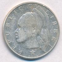 Libéria 1960. 50c Ag T:2,2- Liberia 1960. 50 Cents Ag C:XF,VF