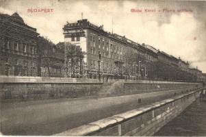 Budapest I. Budai Korzó, Lánchíd utca, Hotel Fiume szálloda (ázott / wet damage)