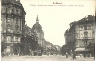 Budapest IX. Iparművészeti Múzeum, Üllői út, villamosok, Valéria Kávéház