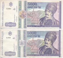 Románia 1992. 200L + 1992-1993. 5000L (2x) + 1998. 100.000L + 1999. 2000L T:I-III
Romania 1992. 200...