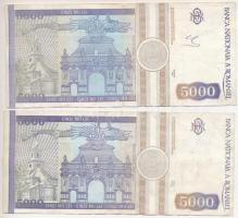 Románia 1992. 200L + 1992-1993. 5000L (2x) + 1998. 100.000L + 1999. 2000L T:I-III
Romania 1992. 200...