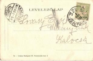 1905 Tolna, Cs. és k. lovassági laktanya. Kiadja Isgum Frigyes / k.u.k. Cavallerie-Kaserne (EK)