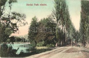 1908 Hévíz, park, lovasszekér. Kiadja Marton Mór (EB)