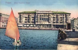 Trieste, Hotel Excelsior Palace, sailing ship
