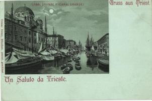 Trieste, Canal Grande . Ottmar Zieher litho (EK)