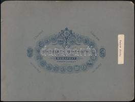 cca 1910 Szoyer Ilona (1879-1956) opera-énekesnő, keményhátú fotó Goszleth és Fia műterméből, karton...