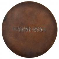 1991(?) "Az UTIBER 20 éves / Kutassy Péter" Br plakett (97mm) T:2 kis patina