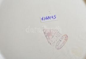 3 db porcelán falitányér, kézzel festett, jelzettek (Arpo, Gránit), kis kopásokkal, különböző méretb...