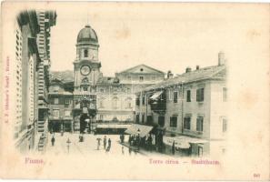 Fiume, Rijeka; Torre civica / Stadtthurm / clock tower