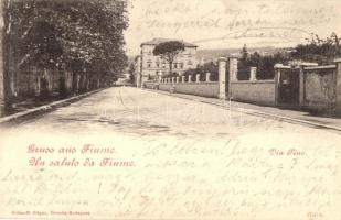1900 Fiume, Rijeka; Via Pino / street view