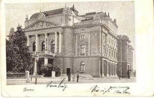1909 Fiume, Rijeka; Teatro Comunale / theatre (small tear)