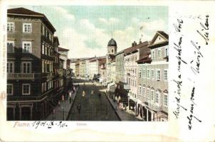 1901 Fiume, Rijeka; Corso / street view
