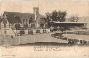 1902 Budapest XIII. Margitsziget, Sporttelep. Kiadja Kampmann H. (EK)