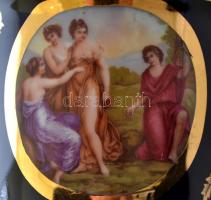 4 db csehszlovák Alt.Wien jelzésű porcelán teás csésze, aljjal. Matricás, jelzett, hibátlan