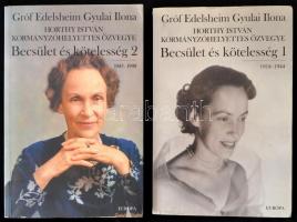 Edelsheim Gyulai Ilona: Becsület és kötelesség. 1-2. köt. Bp., 2001, Európa. Kiadói papírkötés, aláhúzásokkal.