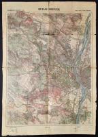 1928-1978 Vegyes térkép tétel, kiránduló térképek, 8 db, közte Budai hegyek (Kirándulók térképe 1.),...