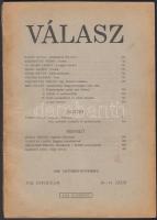 1948 A Válasz VIII. évfolyamának 10-11. száma, benne Bibó István: Zsidókérdés Magyarországon 1944 után