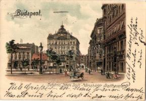 1904 Budapest V. Belváros, Városház tér. litho (EK)