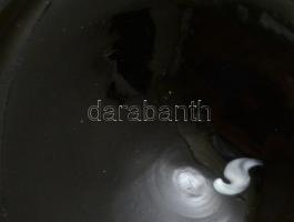 Festett üveg váza. 16,5 cm