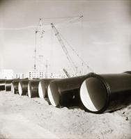 Kecskemét, városképek és építkezések, 18 db fotónegatív, 6×6 cm