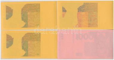 Horvátország 1993 (1994). 5K előlapi színpróba + 20K előlapi színpróba + 50K előlapi színpróba + 500...