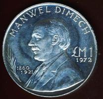 Málta 1972. 1Ł Ag "Manwel Dimech" T:2+